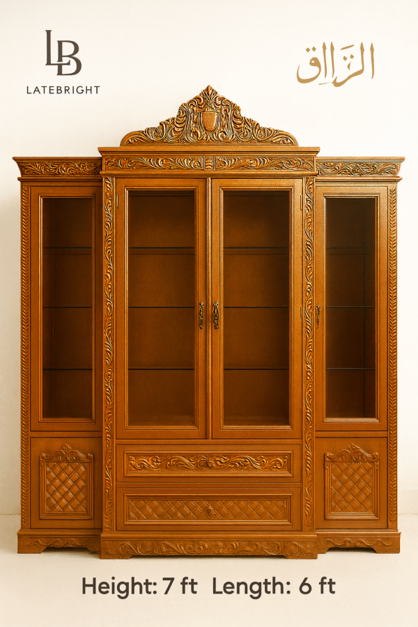 Premium Wooden Wall Cabinet – Chittagong Segun (Teak Wood)