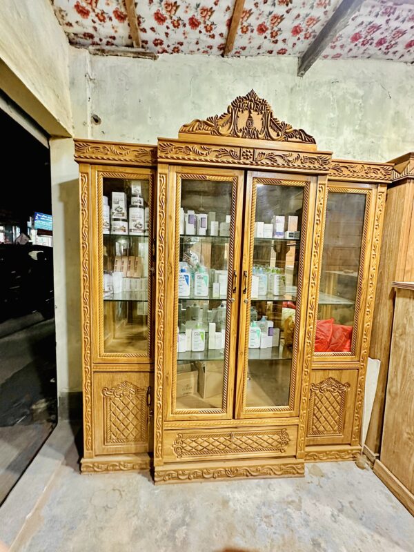 Premium Wooden Wall Cabinet – Chittagong Segun (Teak Wood) - Image 6